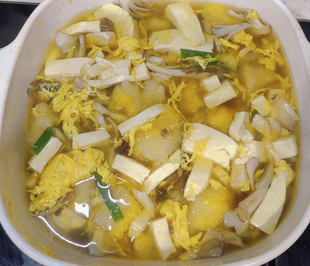 豆腐菌菇海参汤