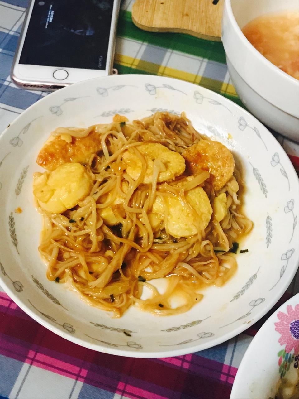 超级下饭菜--金针菇日本豆腐