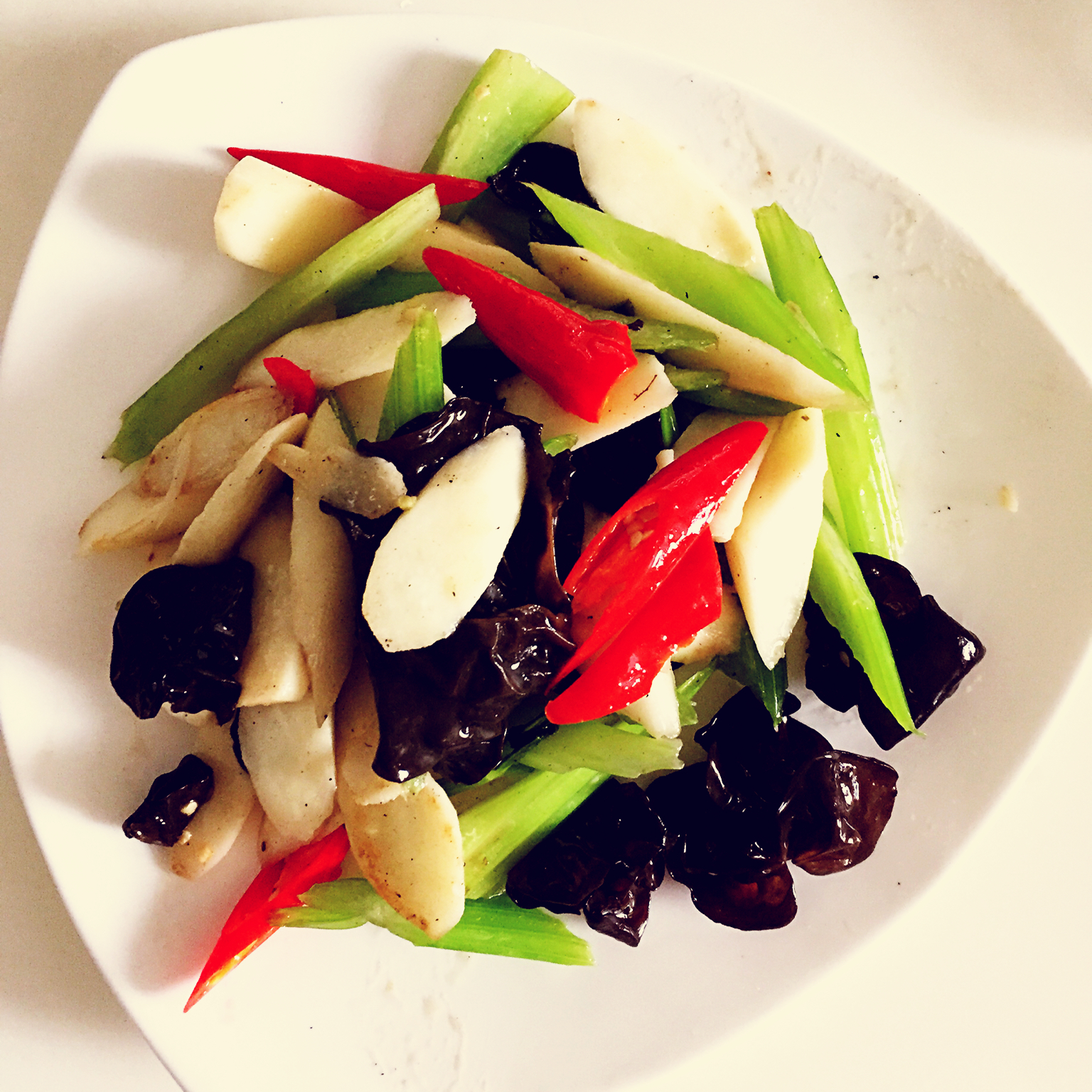 淮山（山药）炒木耳