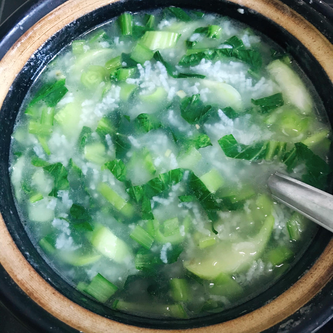 karichan-做的【快手菜】青菜砂锅粥