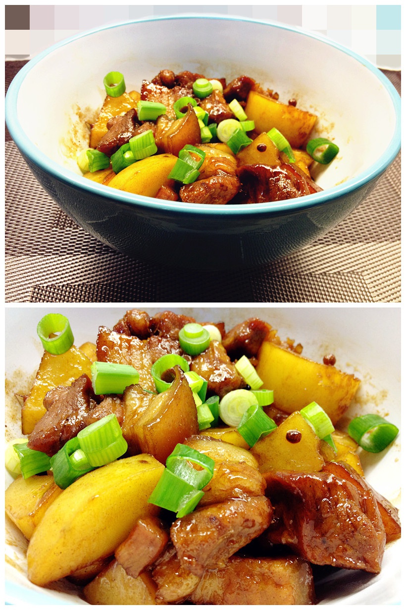 红烧肉炖土豆