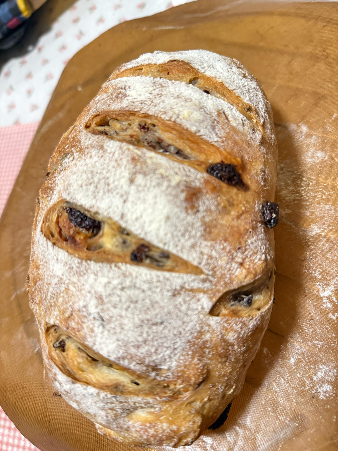 全麦坚果蔓越莓欧包~隔夜发酵