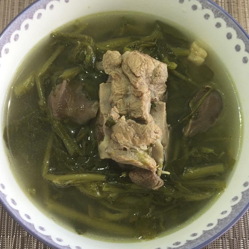 黑粉君做的西洋菜陈肾猪骨汤