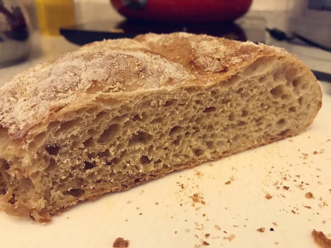 亚麻籽面包（免揉欧式面包）