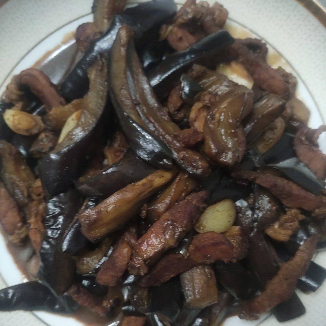 超简单下饭的肉丝茄子