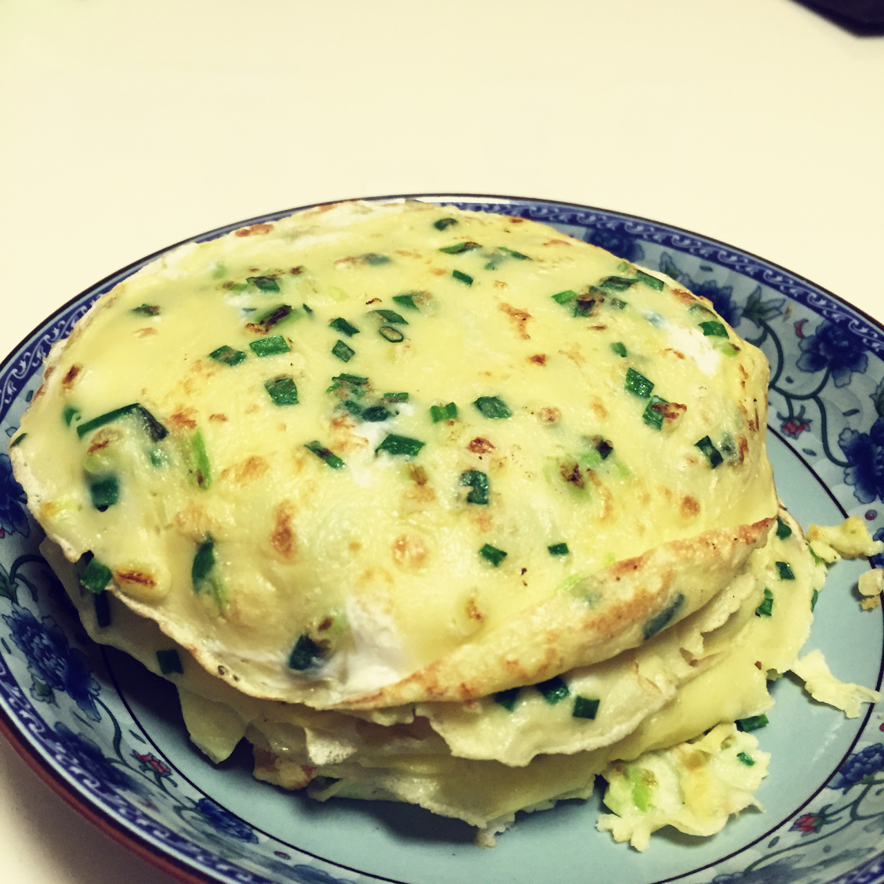 韭菜鸡蛋煎饼