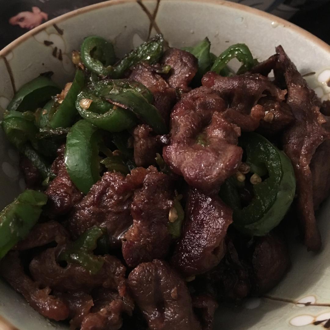 尖椒炒牛肉