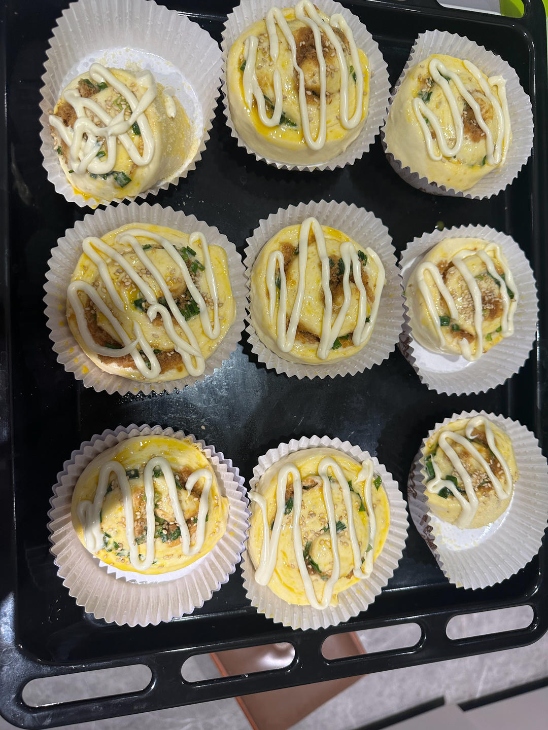 (超好吃的咸口面包）爆浆培根芝士面包