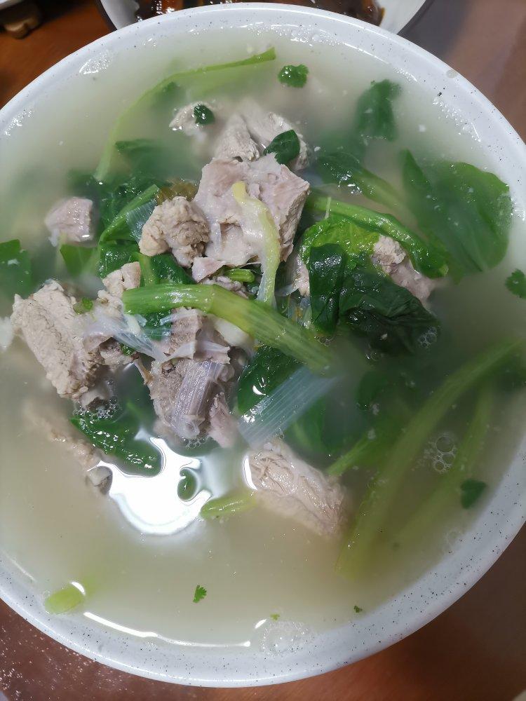 小白菜炖排骨
