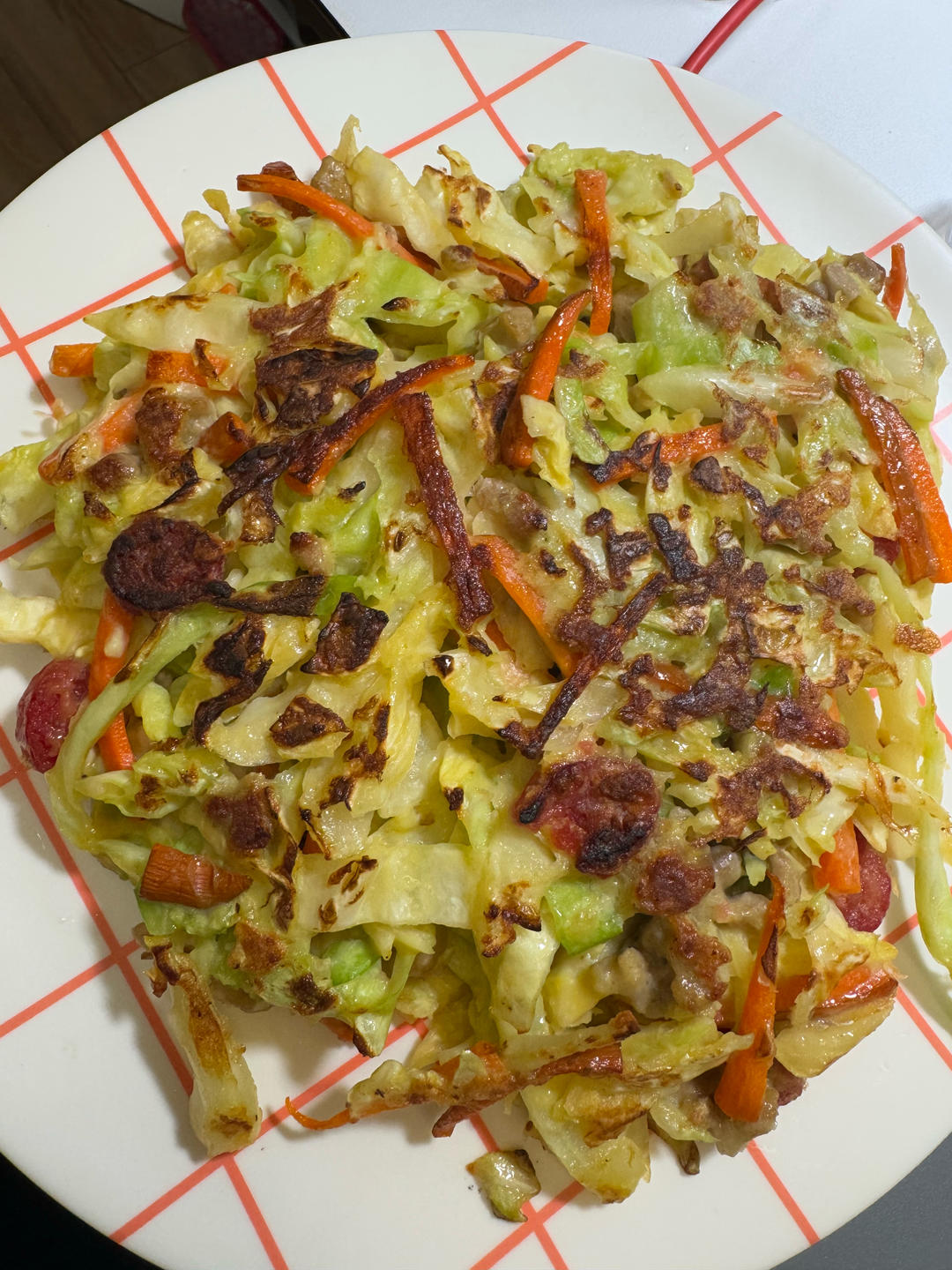美味卷心菜丝煎饼