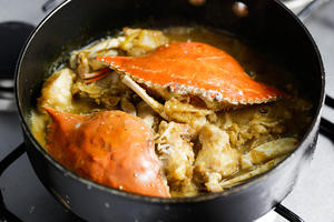泰式椰浆咖喱蟹的做法 步骤5