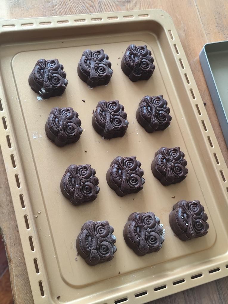 提拉米苏焦糖麻薯可可奶酥月饼｜一口沦陷｜曲奇口感｜香酥掉渣