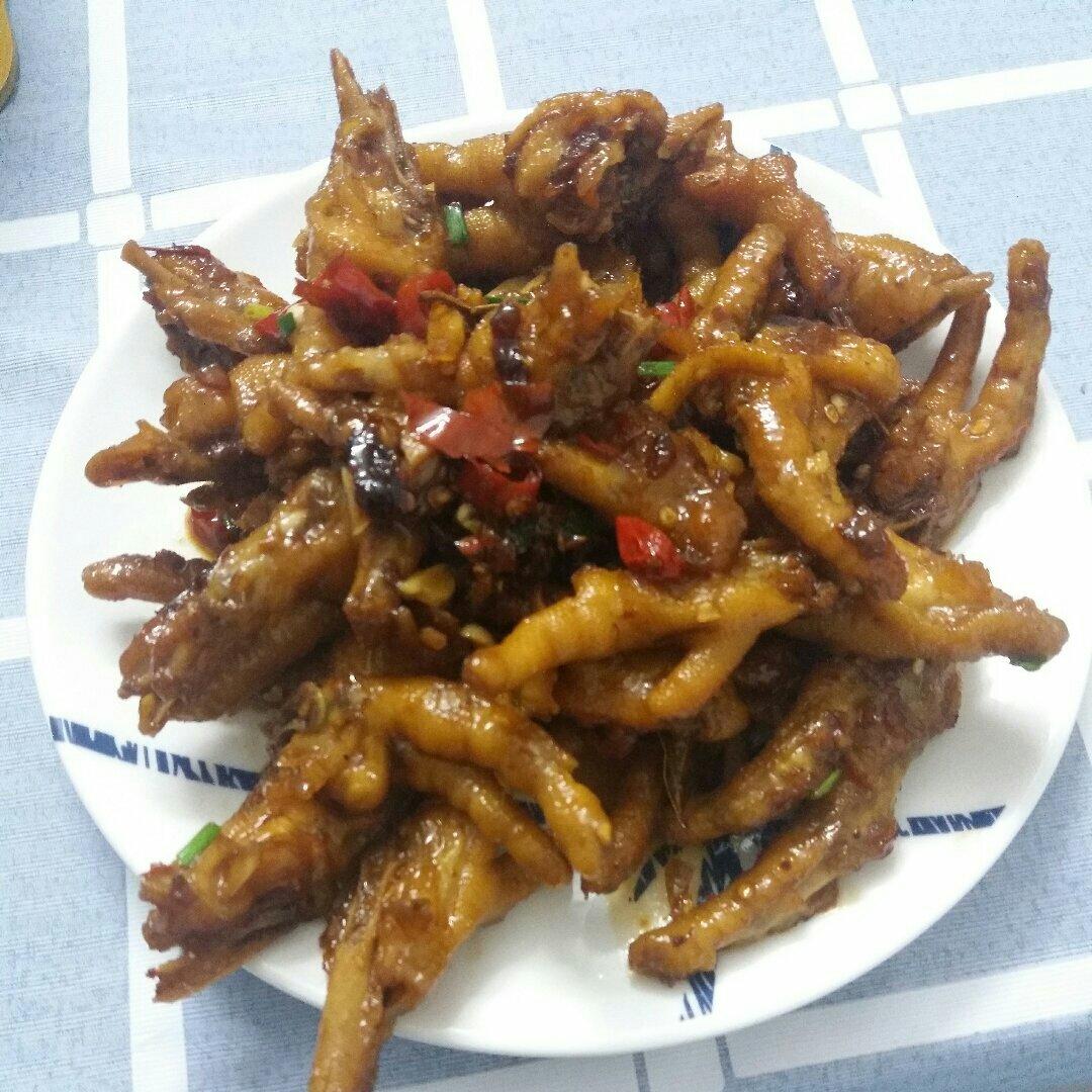 香辣烧鸡爪