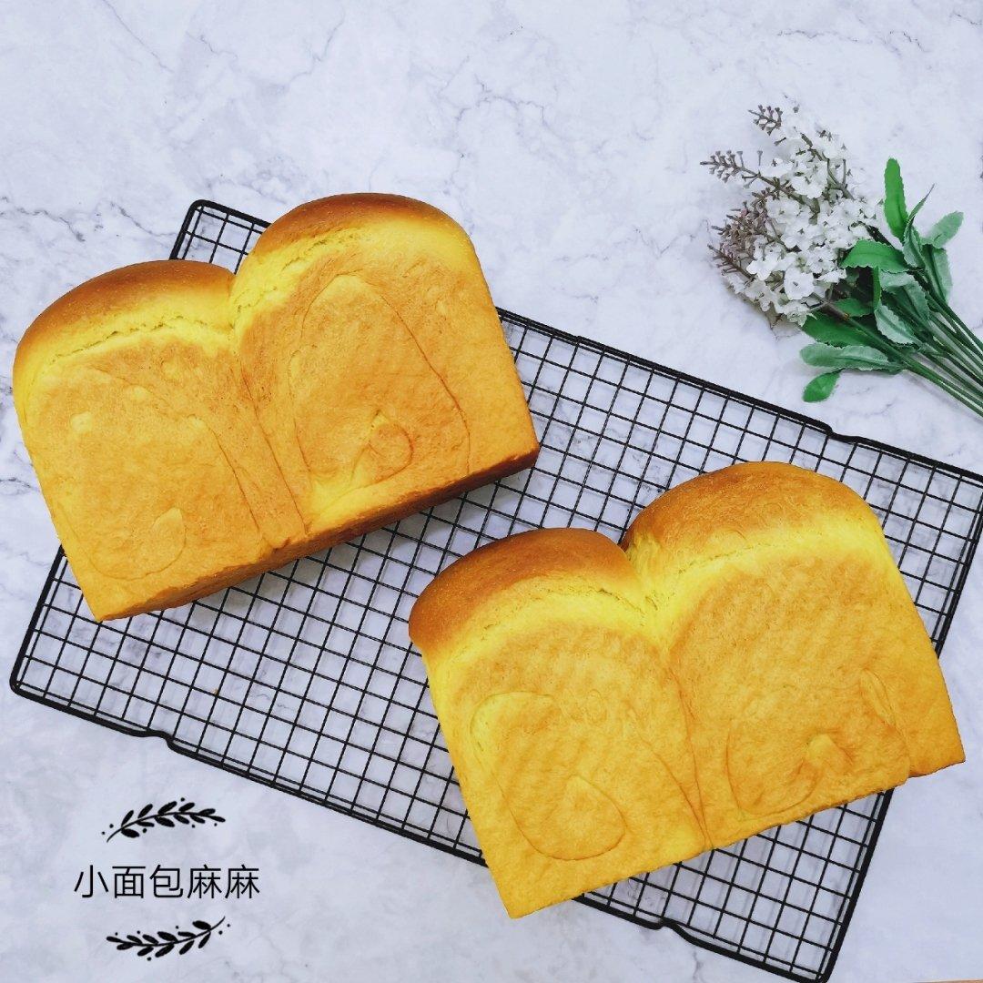 南瓜吐司，奶香南瓜吐司，极致柔软，直接法