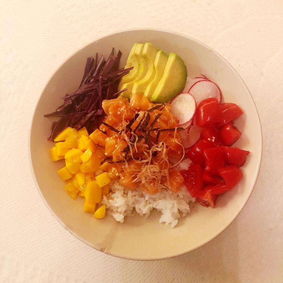 夏威夷三文鱼盖饭～Poke Bowl
