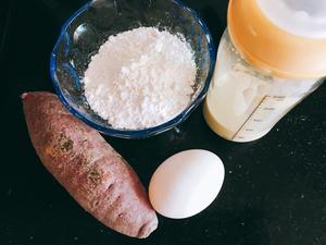 奶香紫薯蛋卷的做法 步骤1