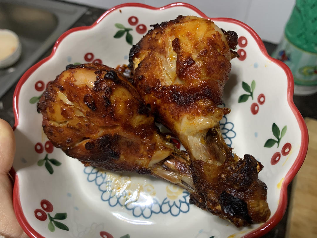 空气炸锅版🔥烤箱版🔥新奥尔良烤鸡腿🍗超简单！