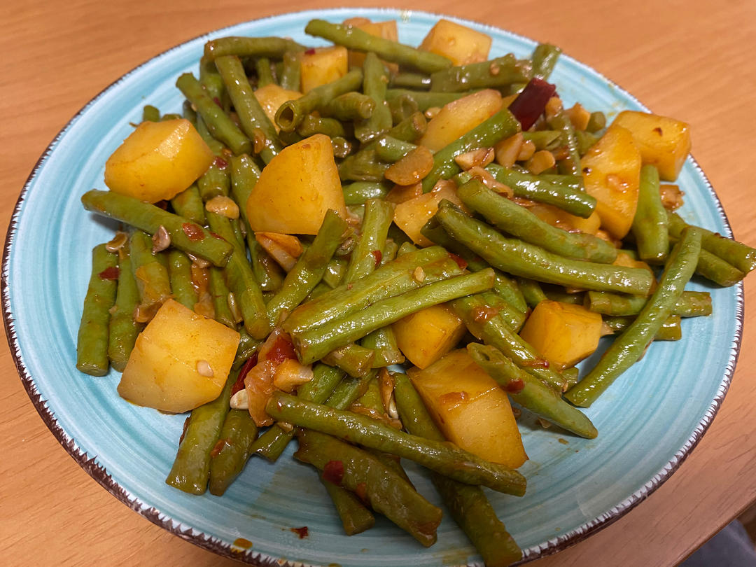 土豆炖豆角
