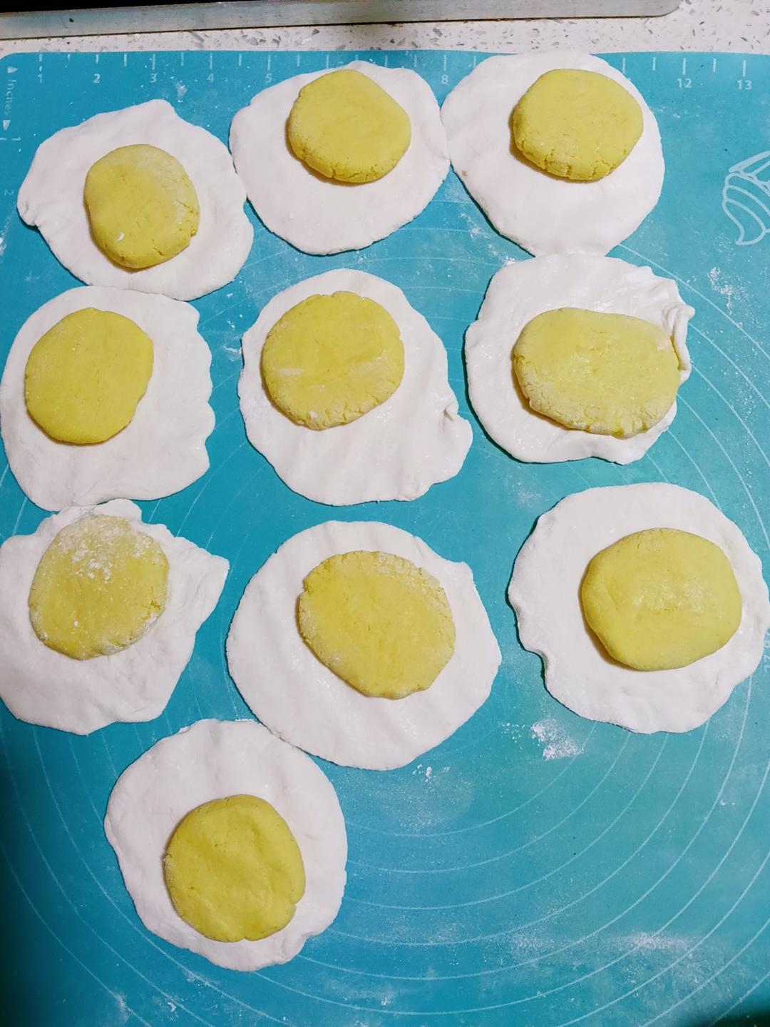 以假乱真无麸质无蛋奶荷包蛋馒头的做法