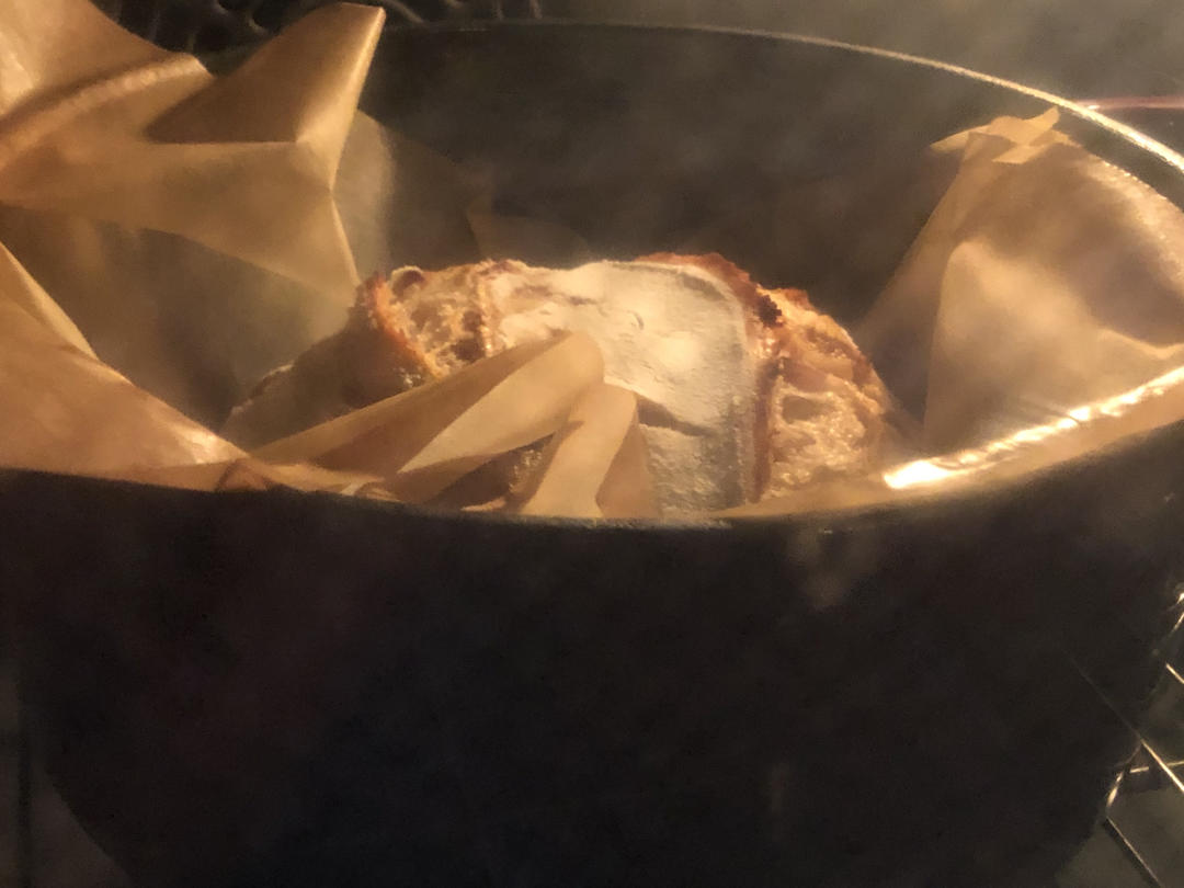 天然酵种肉桂葡萄干核桃欧包（附处理湿面团方法）