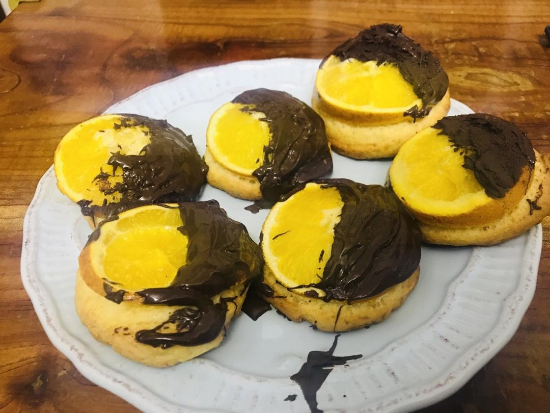 🍊橙意满满超高颜值的巧克力橙子饼干🍪
