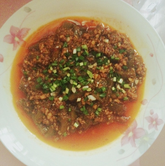红烧肉末茄子