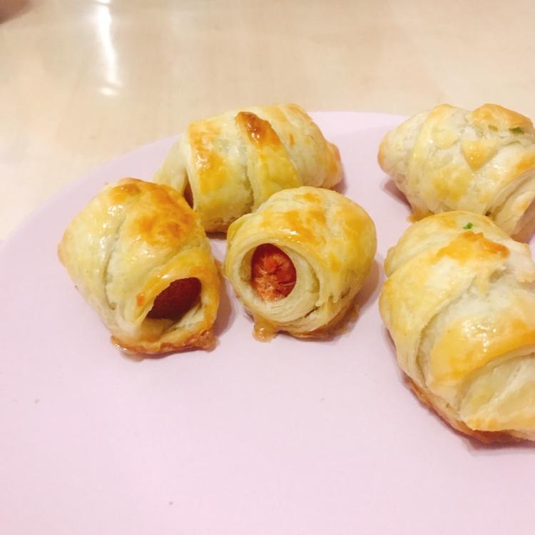 手抓饼版可颂火腿卷