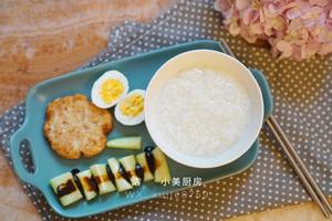 #早餐系列#香蕉藕饼&小米大米粥的做法 步骤3
