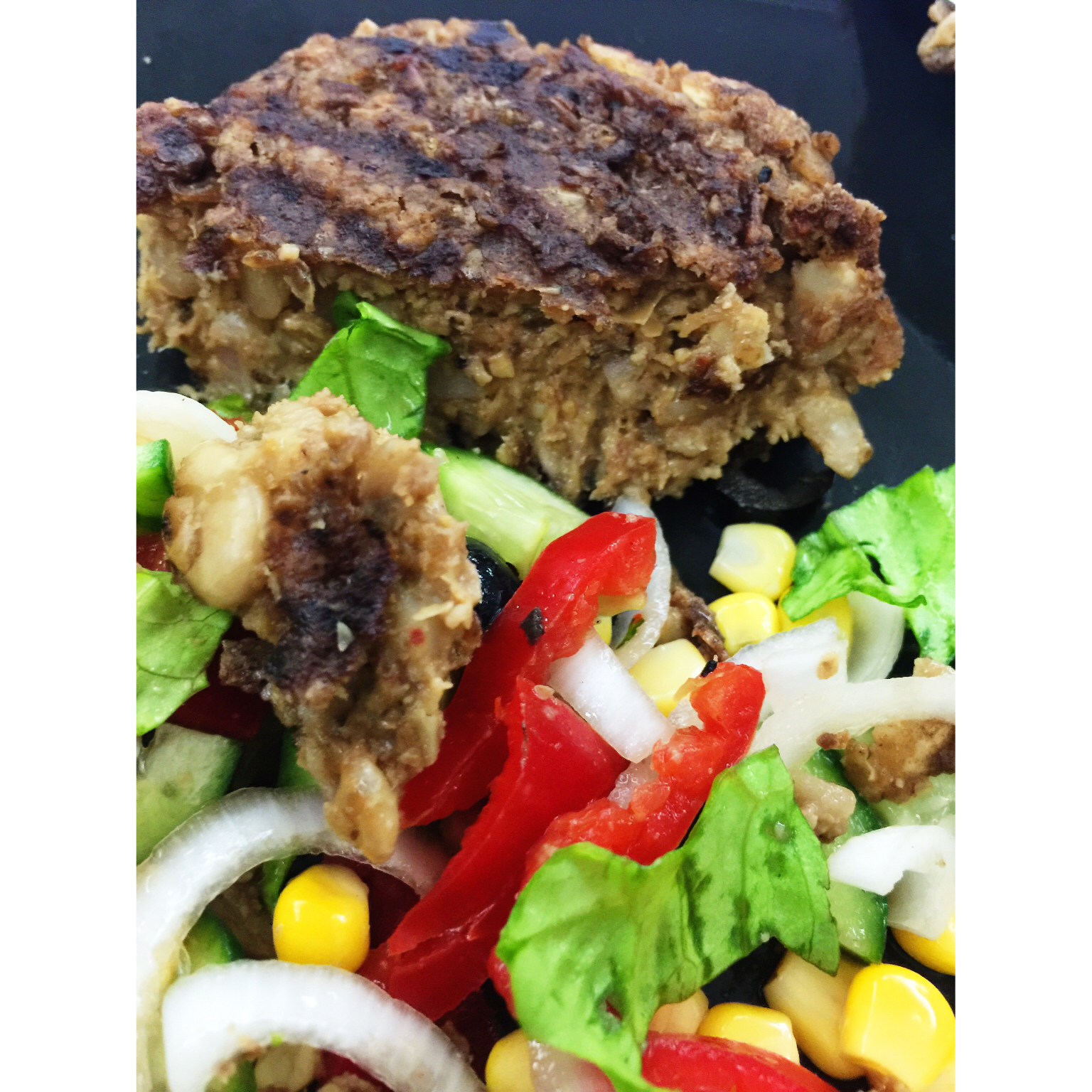 【餐点食验】扁豆糙米汉堡 Lentil &Brown Rice Burger