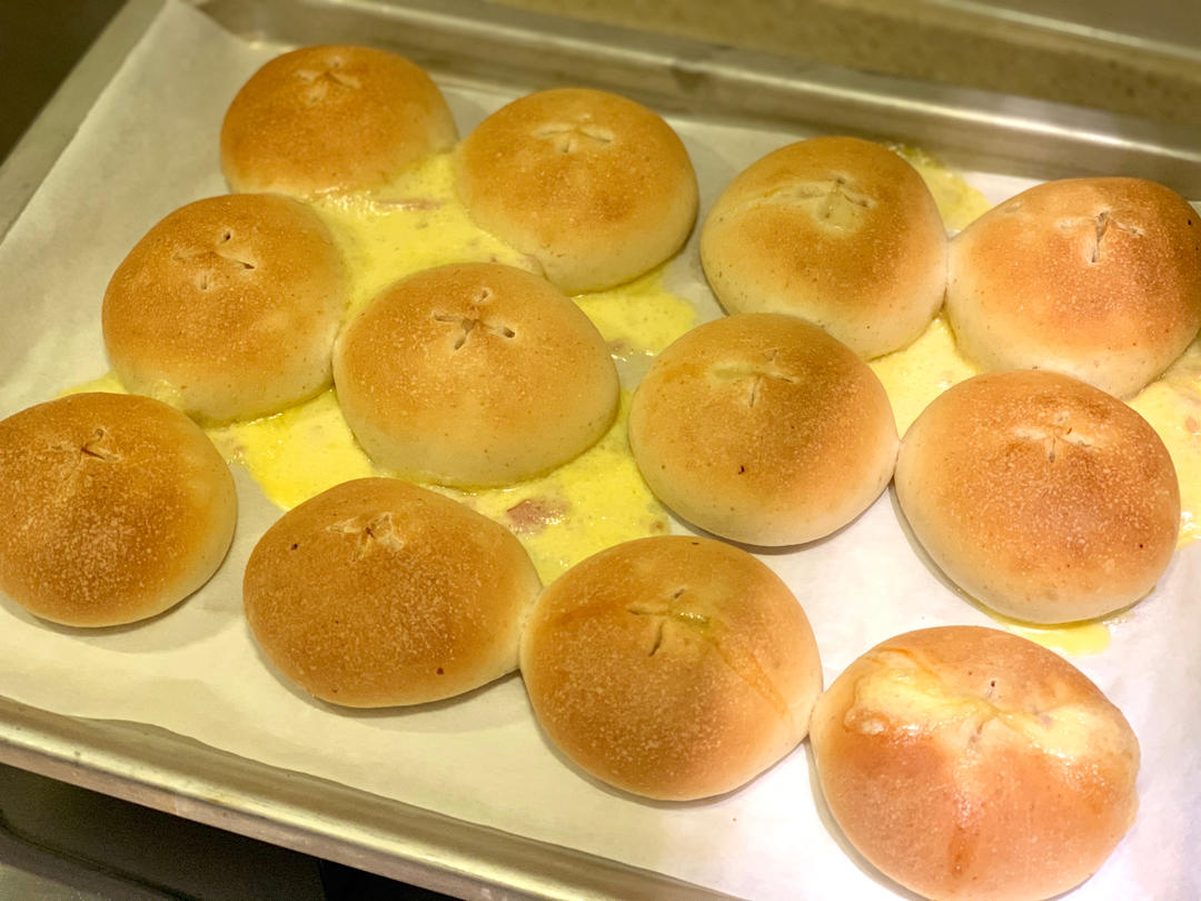 芝士培根餐包〖北鼎烤箱食谱〗