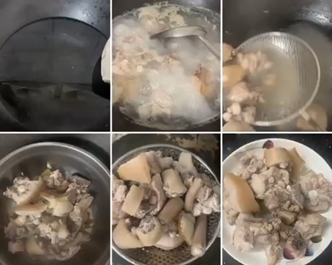 猪尾巴山药砂锅汤的做法 步骤3