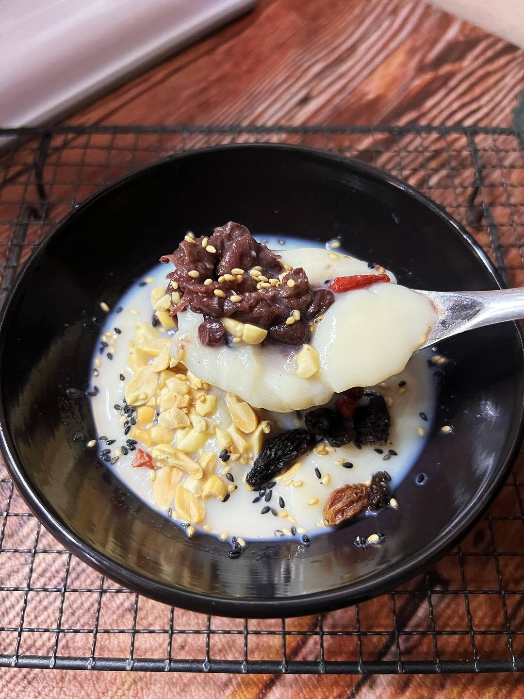 糖水：蜜红豆沙冰豆花