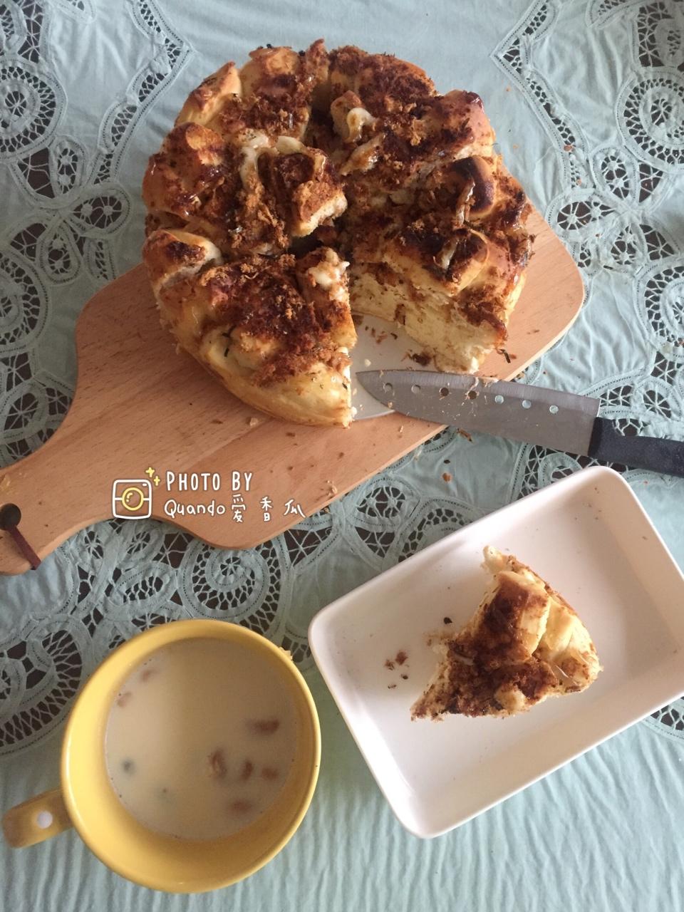 肉松手撕面包—超软会爆浆的面包哟