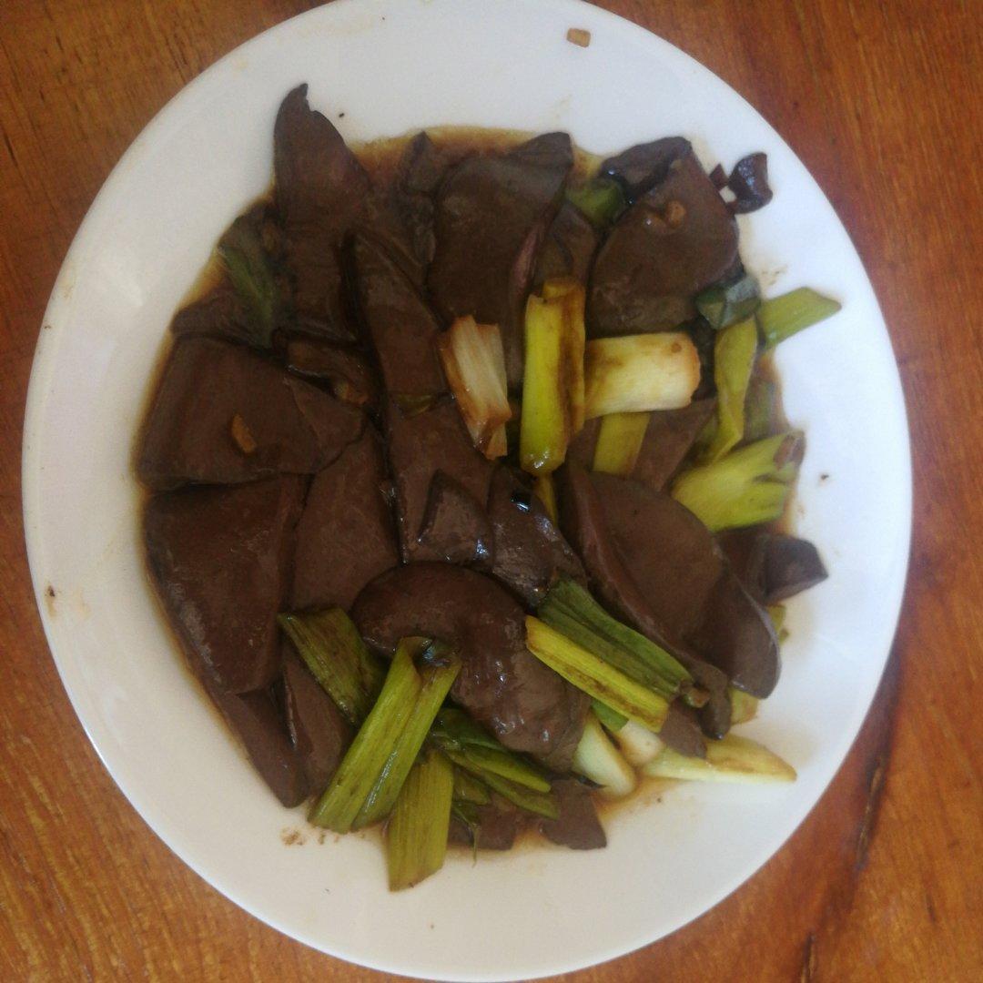 葱烧羊血