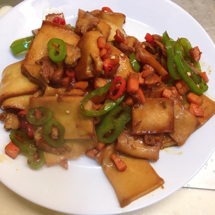 干锅千叶豆腐，千页豆腐