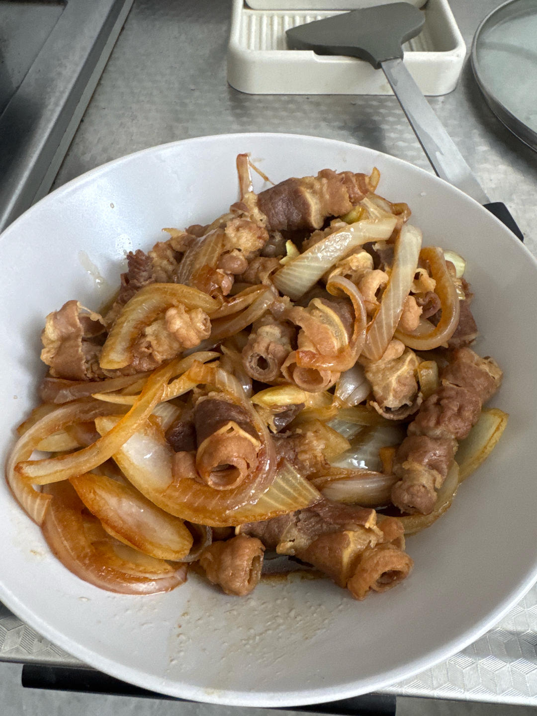 快手菜 下饭菜洋葱炒牛肉 食其家洋葱肥牛卷