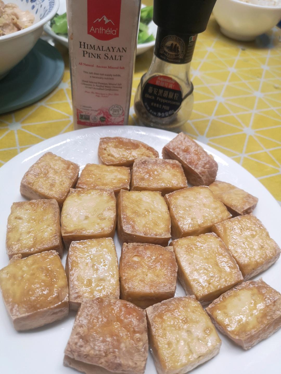 烤箱空气炸老豆腐