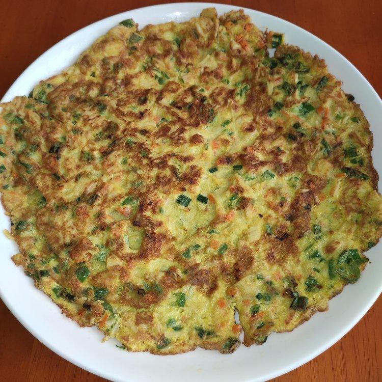 腰精必吃的金针菇蛋饼