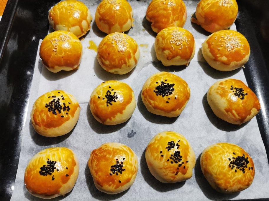 麻薯蛋黄酥《免揉面、不出膜‼️》