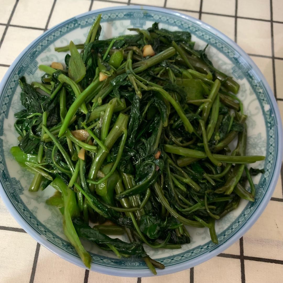炒空心菜不发黑