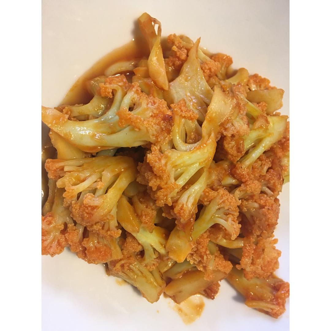 番茄酱焖菜花