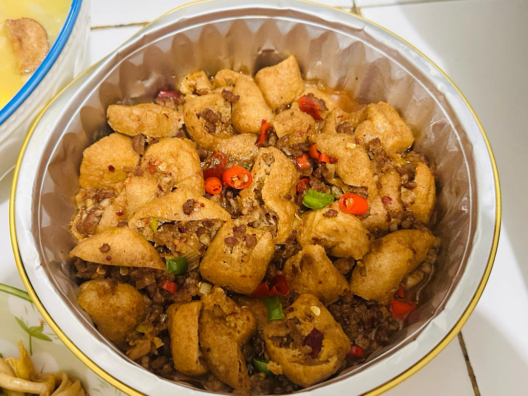 肉末炒豆泡（下饭菜）