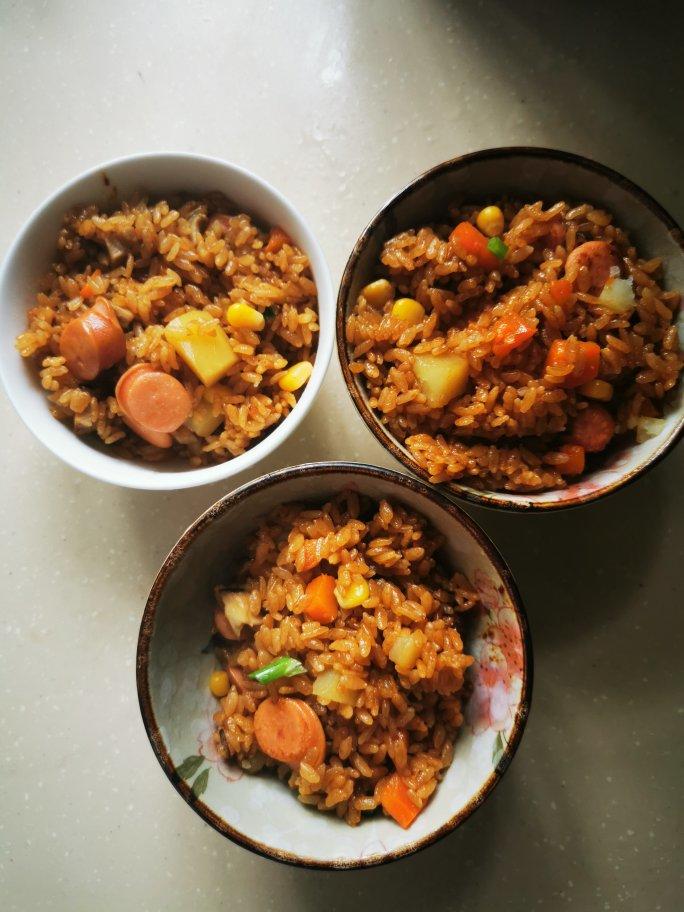 电饭煲｜懒人版㊙️香肠土豆焖饭‼️巨好吃