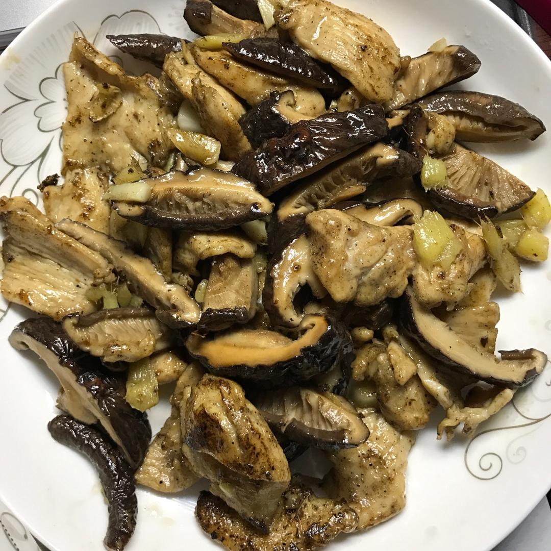 蘑菇滑鸡（香菇滑鸡）