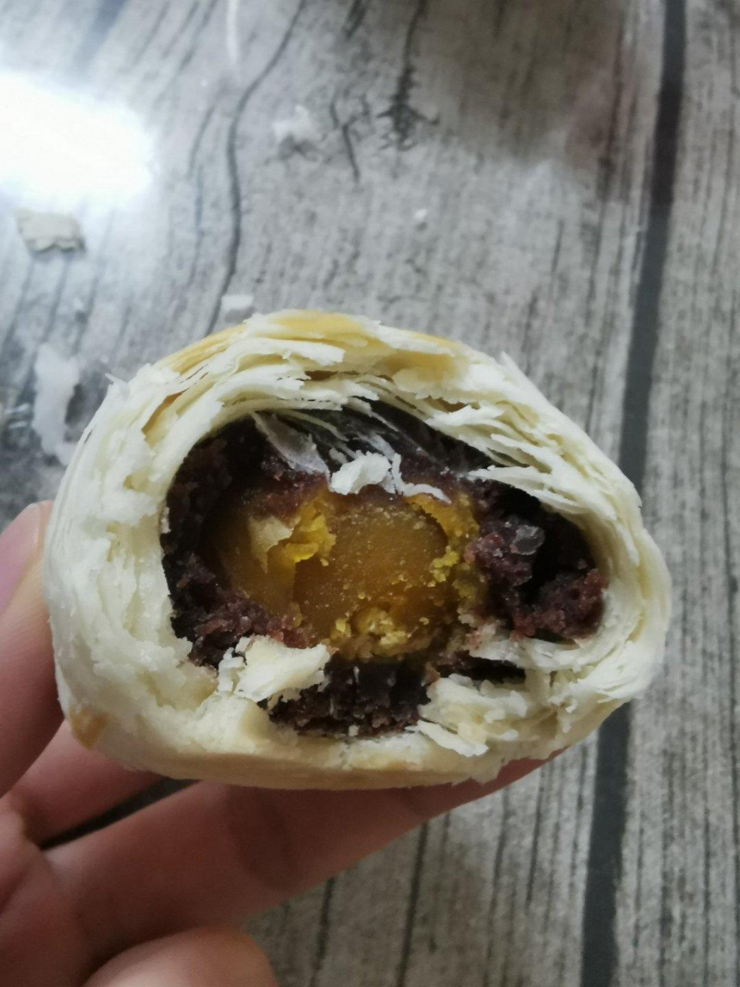 蛋黄酥~紫薯、抹茶、原味~花好月圆，中秋快乐~内附一次做六色蛋黄酥方法~