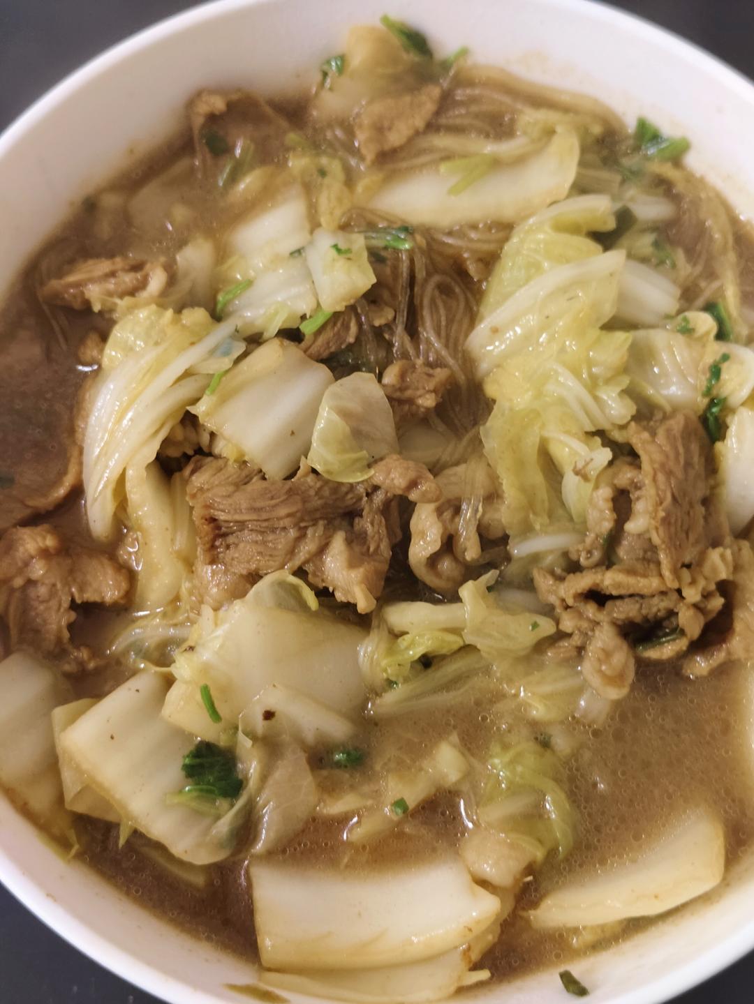 白菜羊肉炖粉条【只做新手简单菜谱】