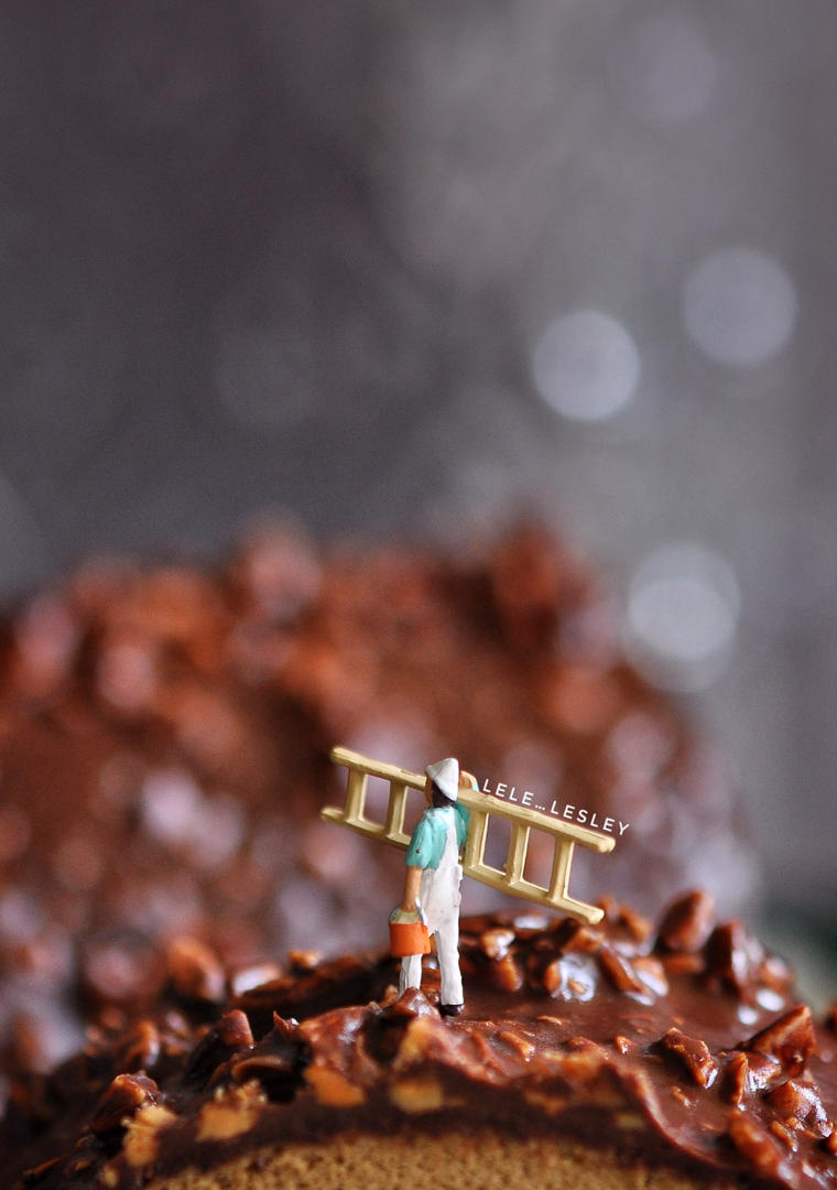 「黑巧脆皮咖啡奶油梦龙卷」