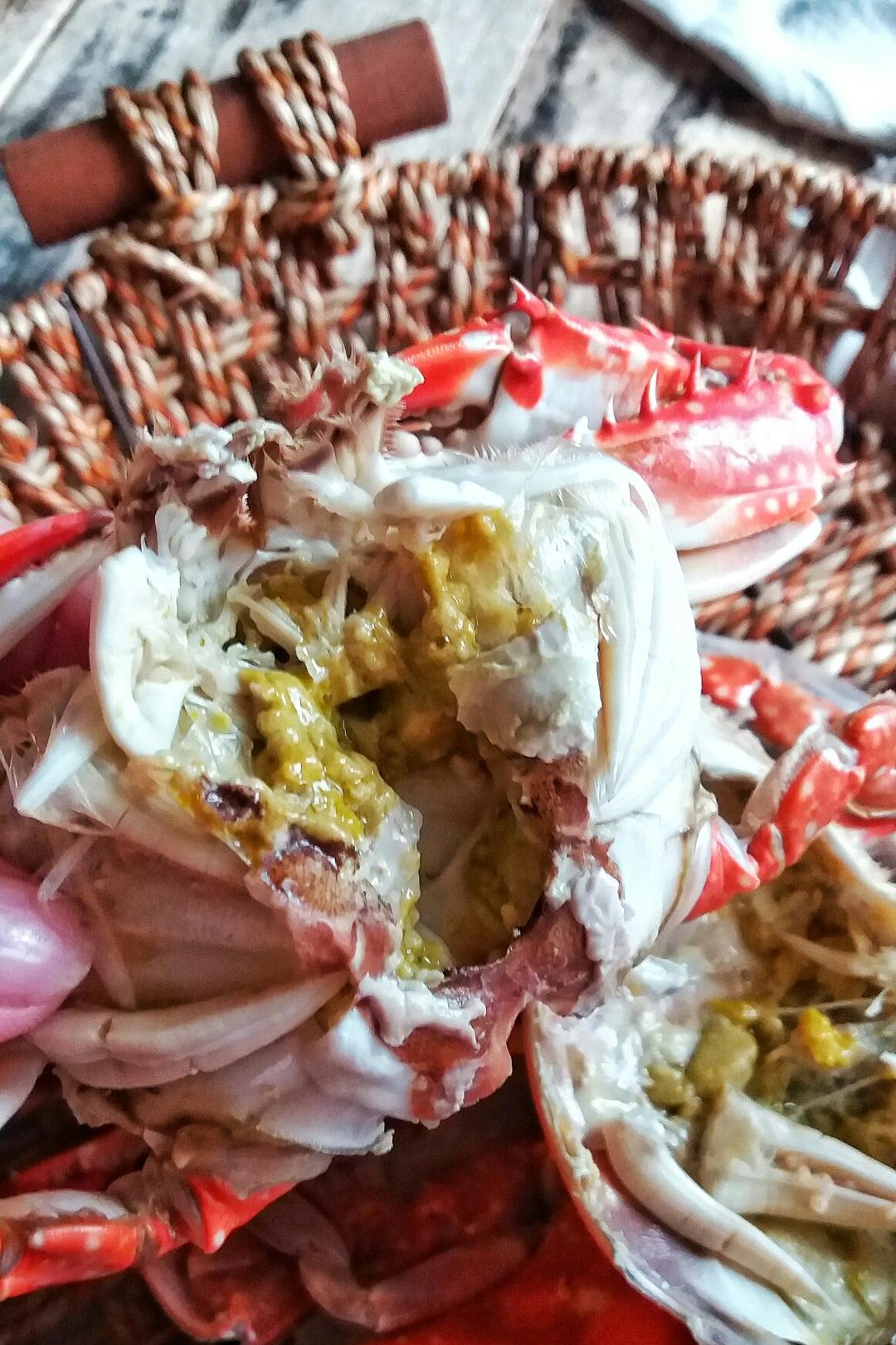 小亦小小做的清蒸红蟹(螃蟹)