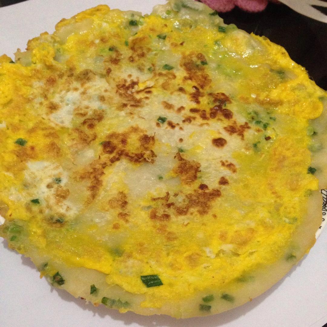 鸡蛋葱油饼                  （更新饼坯保存方法）