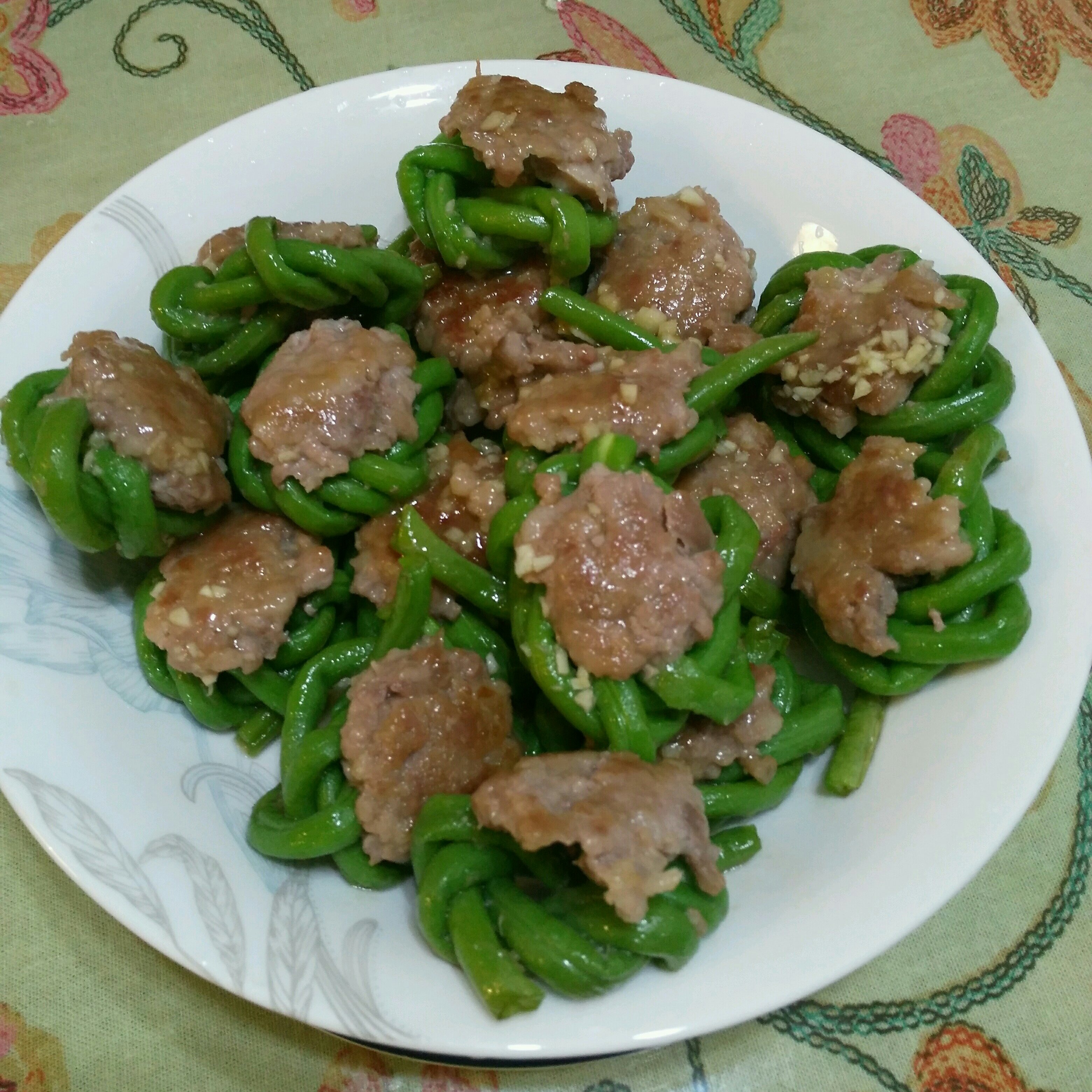 豇豆酿肉